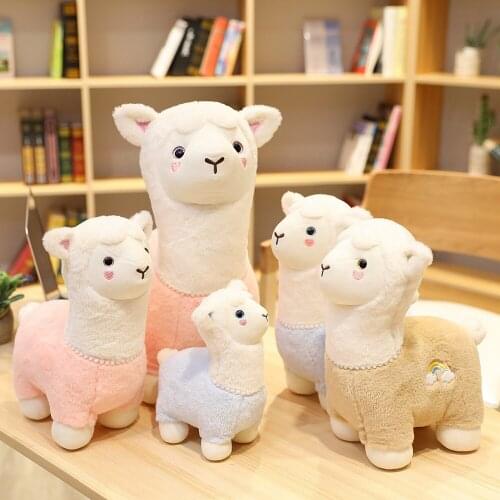 1pc 25/35/45cm Cute Alpacasso Alpaca Plush Toys Super Soft Stuffed Animal Sheep Pillow Dolls for Children kawaii Birthday Gifts