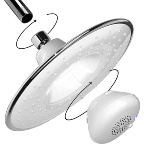 Music Shower Nozzle Bathroom USB Bluetooth Shower Head Waterproof Wireless Speaker Portable Detachable Spray Home Calling Shower
