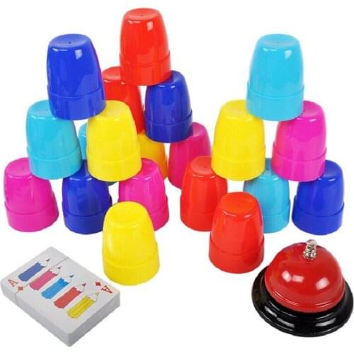 Table games speed cup reaction training stack cup competition toys children adult competition educational toys