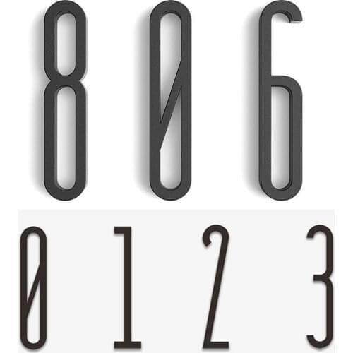 Self Adhesive Modern Door Number Plaque Door Plate Number House Number Hotel Door letter Address Digits Sticker Sign