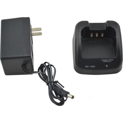 Smart Intelligent Desktop Charger BC-160 for Icom Portable Radio F3011 F4011 F14 F24 F3021 F4021 F33GT F43GS F3161 F4161 BC-160