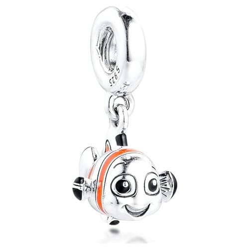 Acsesoris for women Finding Nemo Dangle Charm Sterling Silver Jewelry Fits silver 925 bracelets For Woman DIY Beads