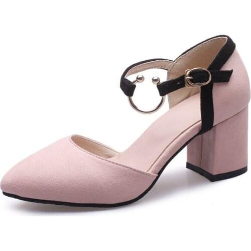Big Size ladies high heels women shoes woman pumps A lady with pointed head and shallow mouthpiece