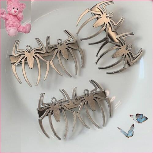 Goth Spider Hair Clip For Women Metal Charms Punk Cool Animal Hair Barrettes Girls Hair Accessories Gossip Girl 90s Aesthetic