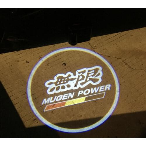 1/2PCS LED Courtesy Lamp Car Door Welcome Light Ghost Shadow Light For Honda Mugen Power For Civic Accord CRV Hrv Jazz Badge