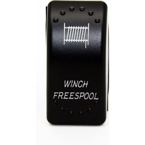 12v20A,24v/10A Car marine switch 5-pin ON/OFF Rocker Switch WINCH FREESPOOL SYMBOL