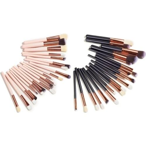 27RC 20pcs Professional Makeup Brush Set for Face Foundation Contour Eyeshadow Eyebrows Cosmetic Tools for Women Girls