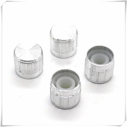 5 Pieces Aluminum Flower Shaft Knob Diameter 15mm Height 13mm Potentiometer Encoder Knob Gear Shaped Inner Hole 6mm