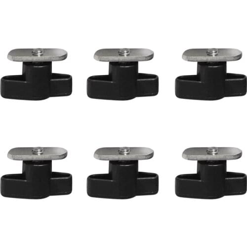 6 Piece Stainless Steel Screws With Nuts Set - Kayak Track / Rail Mounting