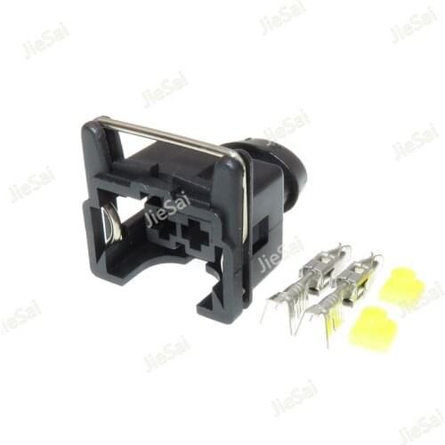 827551-3 828657-3 Automotive 2 Pin EV1 Fuel Pump Injector Harness Connector For Volkswagen Passat B5 Passat Bora Golf Audi A6 A4