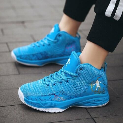 Boys Basketball Shoes High Quality Soft Non-slip Kids Sneakers for Boys Sport Shoes Breathable Children Casual Walking Shoes