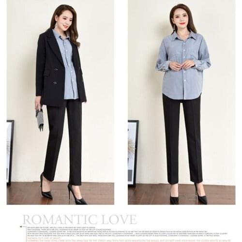 Maternity trousers Ladies Formal Work Maternity Belly Pants Fashion Pregnancy Straight Pants for Pregnant plus velvet size 5XL