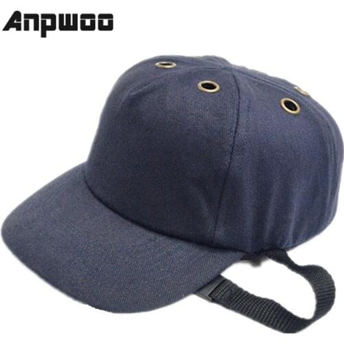Bump Cap Work Safety Helmet ABS Inner shell Baseball Hat Style Protective Hard Hat For Workwear Head Protection Top 6 Holes
