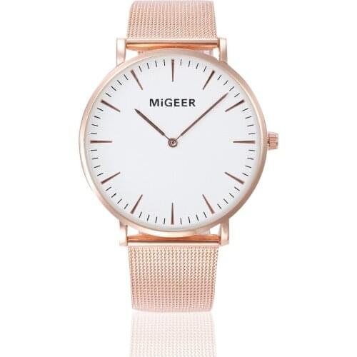 Fashion Rose Gold Mesh Band Creative Simple Female Wrist Watch Luxury Women Quartz Watches Gifts Relogio Feminino Drop Shipping