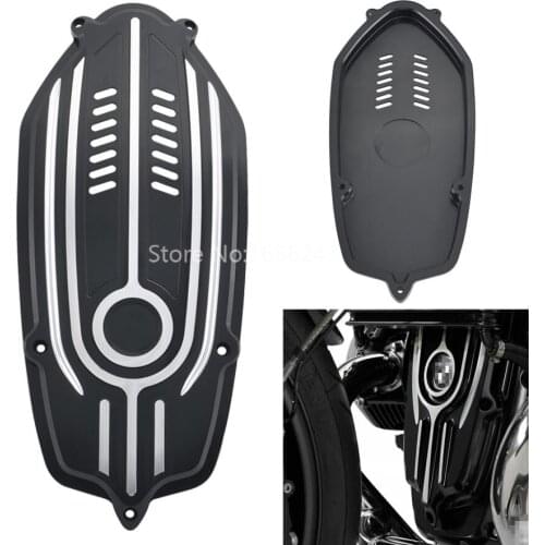 Motorcycle Black Front Engine Case Cover Breast Plate Protection Aluminum For BMW R Ninet R9T 2014-2018 R NINE T Urban G/S