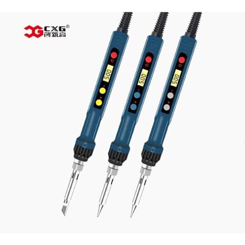 CXG electric soldering iron Soldering Stations LCD digital backlit display Sleep function Welding tool Pluggable heating element