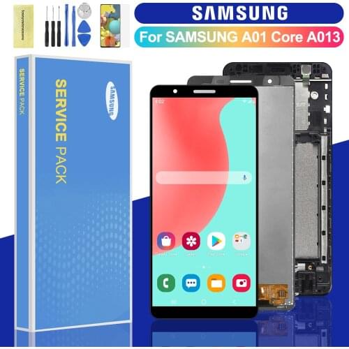 Super AMOLED 5.3'' Display For Samsung Galaxy A01 Core A013 A013F LCD Display Touch Screen Digitizer Assembly Replacement