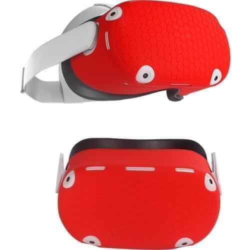 Design Silicone Protective Cover Shell Case For Oculus Quest 2 VR Headset Cover Anti-Scratches With Two Side Protective