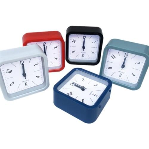 Home Digital Needle Alarm Clock Plastic Square Alarm Clock Bedside Home Bedroom Snooze Clock Student Dorm Room Table Clock