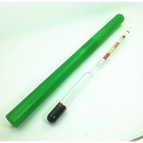 5PCS Triple Scale density meter hydrometer for beer wine brewing Brix Balling potential alcohol meter 0.99-1.160 0%~20% 0-35