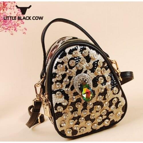 Famous Brand Diamond Rhinestone Small Backpack Female Multicolors Designer Summer Pink Mini Backpacks Zipper Pu Leather Backpack