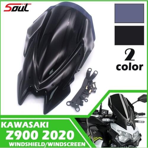 Motorcycle Touring WindScreen Viser Windshield Visor Fits For KAWASAKI Z900 2020 2021 Double Bubble