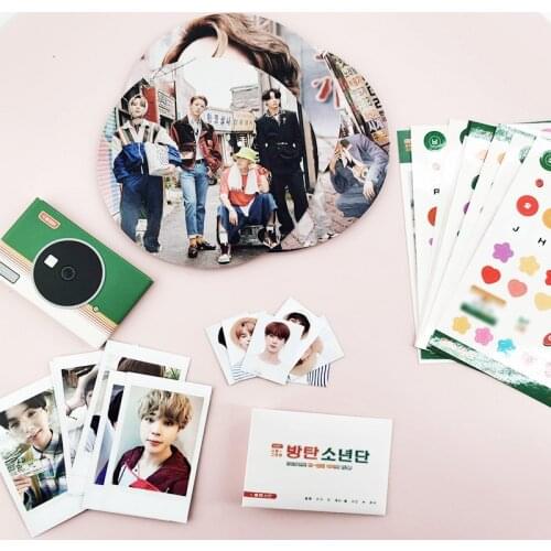 KPOP Bangtan Boys 021SEASONS GREETINGS The Same Polaroid Stickers ID Photo Set Surrounding