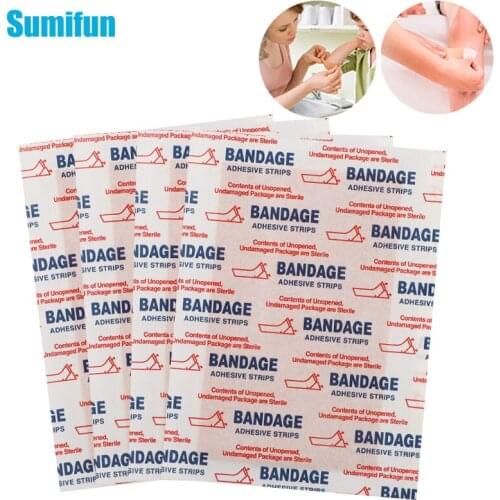 10pcs Elastic Wound Adhesive Plaster Breathable Skin Medical Band-Aid First Aid Home Travel Outdoor Camp Emergency Kits D6229