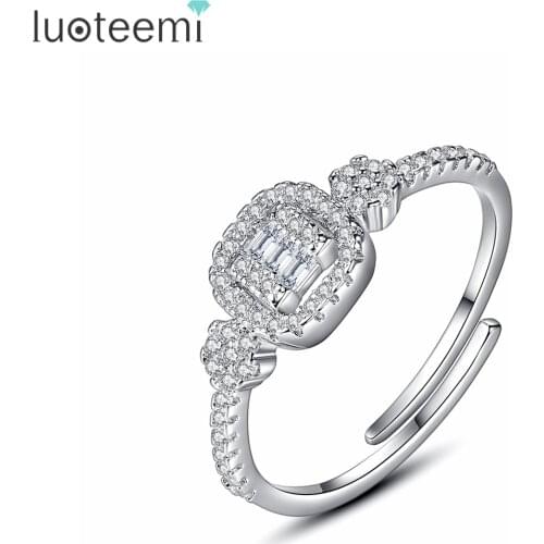 LUOTEEMI Women's Silver Rings