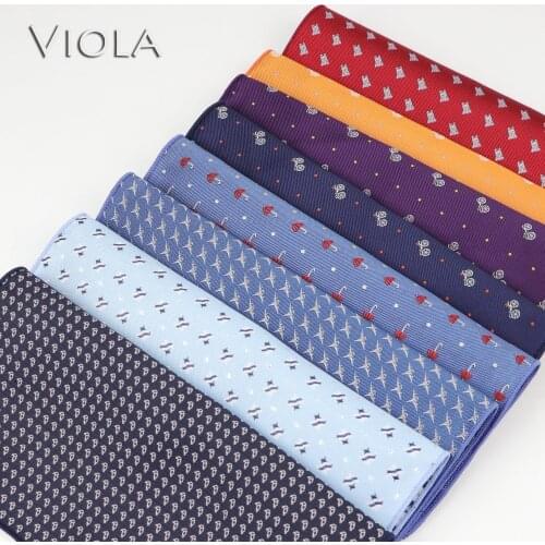 Lovely Cartoon Hankie jacquard Polyester Bicycle High Quality Pocket Square Business Tuxedo Tie Men Handkerchief GiftAccessory
