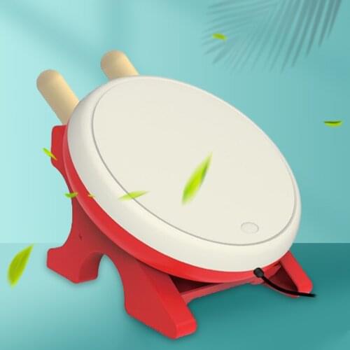 Mini Taiko Drum with Drumstick Set for Switch Video Game Remote Game Console Master Controller Gaming Accessory