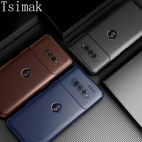 Soft Case for Black Shark 4 Pro Shockproof Silicone Carbon Fiber Back Phone Cover For Xiaomi Black Shark 3 BlackShark 4 Coque