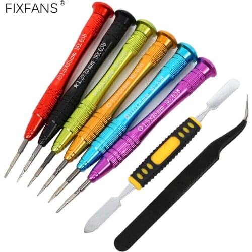 For iPhone 7 8 X 11 Repair Tools Kit P2 P5 Pentalobe T2 Torx Y000 Tripoint Screwdriver Set for Laptop Tablet Android Smart Phone