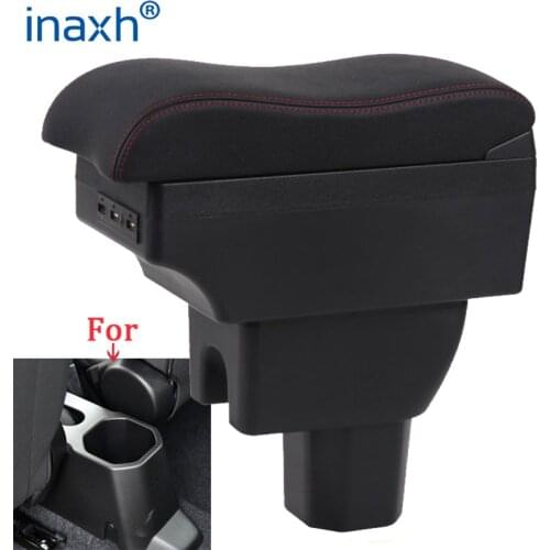 For Suzuki IGNIS Armrest Retrofit parts Interior Storage box 3USB LED Simple installation Car Armrest box