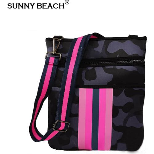 Luxury Stylish Crossbody Woman Shoulder Bag Neoprene Light Handbags Bolsas Female Diving Bags
