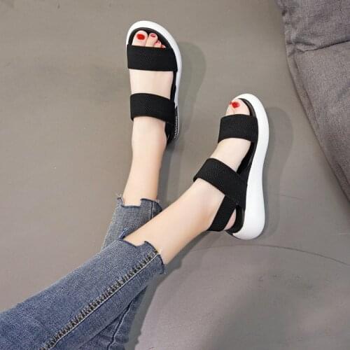 Womens Sandals 2021 Summer Closed Toe Flat Sandals Women Fashion Platform Romen Sandals Women Outdoor Casual Sport Sandals
