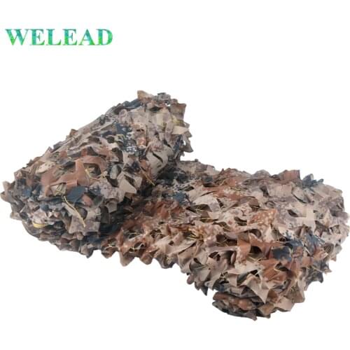 WELEAD 1.5 m Wide Reinforced Camouflage Nets Digital Desert for Garden Outdoor Awning Gazebo Canopy Camo Network Shading Beige