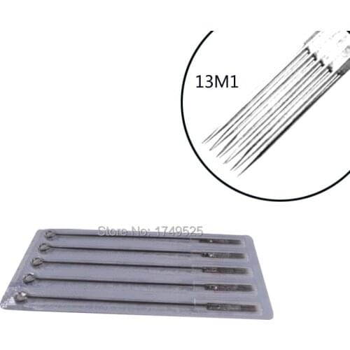 Tattoo Needles 50PCS Professional Tattoo Needles 13M1 Sterilize Tattoo Needles Medical Stainless Steel Material