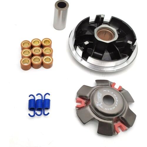 Motorcycle Variator Set with Weight Rollers 18X14MM Clutch Springs for GY6 125cc 150cc 4 STROKE SCOOTER MOPED ATV Karts Part