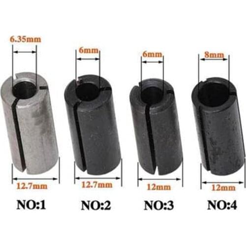 1pc CNC Router Bit High Precision Adapter Collet Milling Cutter Tool Adapters Holder 6mm 6.35mm 8mm 10mm 12mm 12.7mm