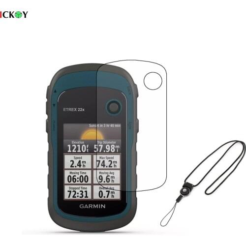 3pcs Screen Protector Cover Shield Film + Detachable Neck Lanyard Hiking Handheld GPS Garmin eTrex 10 20 20X 22X 30 30X 32X 10X