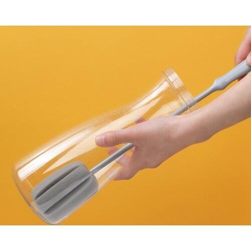 1pc Cleaning Brush Kitchen Water Cup Tea Cup Glass Cup Washing Cup Brush Sponge Cup Brush Long Handle Cup Brush