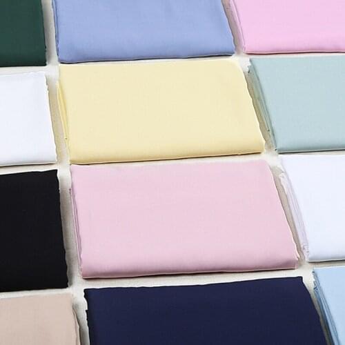 100*145cm Rayon cotton fabric for dress Spandex cloth Twill Womens clothing fabric DIY cotton silk Handmade Sewing 17 colors