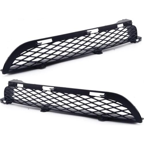 2pcs Front Grilles Upper Bumper Mesh Grill Trim ABS fit for BMW X5 E53 2004 2005 2006