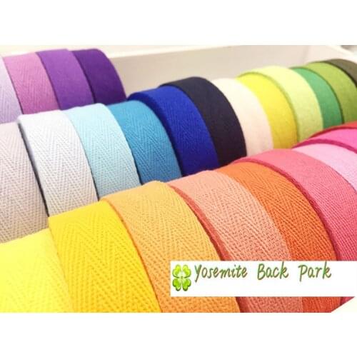 20mm width x50 yard Cotton Bunting Apron Tape Herringbonw bias binding,Twill Apron Ssew strap- DIY Bags, Aprons, Straps