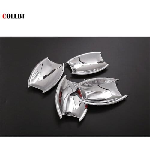 Car Door Handle Bowl Sequins Decoration Cover Trim For Maserati Levante ABS Chrome Car Exterior Accessories