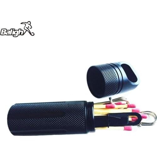 Balight Outdoor Waterproof Bottles Cigarettes Matches Emergency First Aid Survival Pill Bottle Camping EDC Tank Box Q85