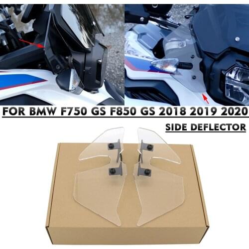 Motorcycle Side Deflector Windshield For BMW F750 GS F750GS F850 GS F850GS 2018-2020 PC material Upper Deflector Windshield