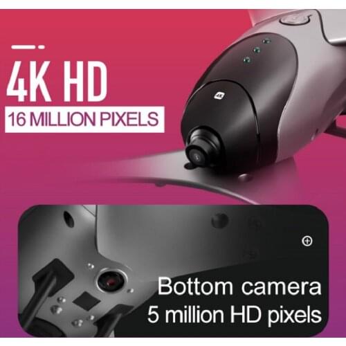 2019 New Arrival M6 camera drone 4K with Double Camera and Optical Flow Positioning HD Aerial Photography Quadcopter drone