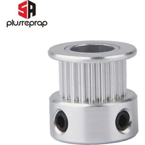 1PCS GT2 20 Teeth Timing Pulley Bore 8mm 20 Tooth Alumium Pulley for 6mm Belt 8mm Shaft 3D Printer Parts